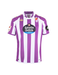 Camiseta Real Valladolid Home 23/24 - Roxa e Blanca