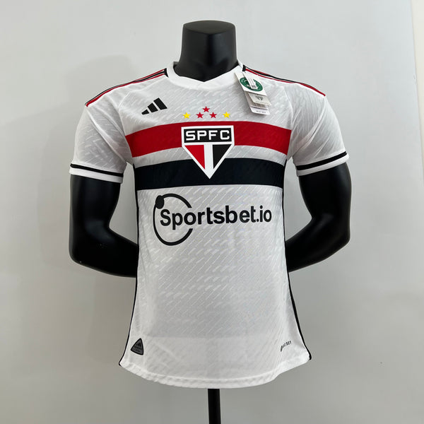 Camiseta São Paulo Home 23/24 Blanca Homme Jugador