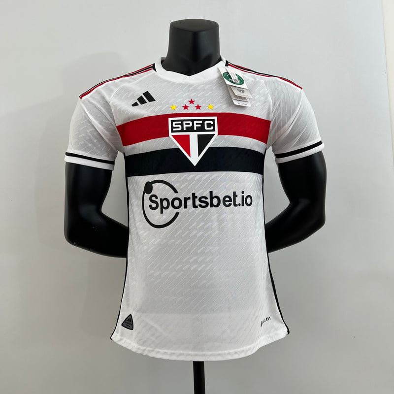 Camiseta São Paulo Home 23/24 Blanca Homme Jugador
