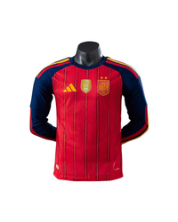 Camiseta España Home 26/27 - Manga Larga - Dos Estrellas y Parche de Campeón del Mundo