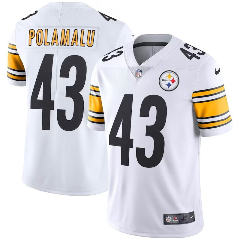 Pittsburgh Steelers Troy Polamalu - Mitchell & Ness White Jersey