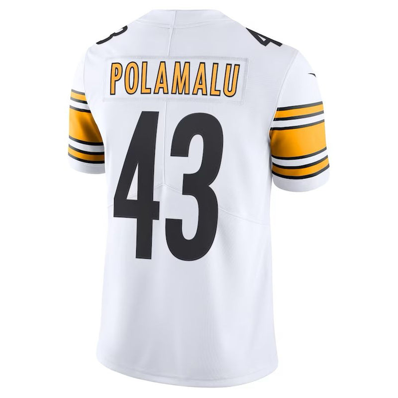 Pittsburgh Steelers Troy Polamalu - Mitchell & Ness White Jersey