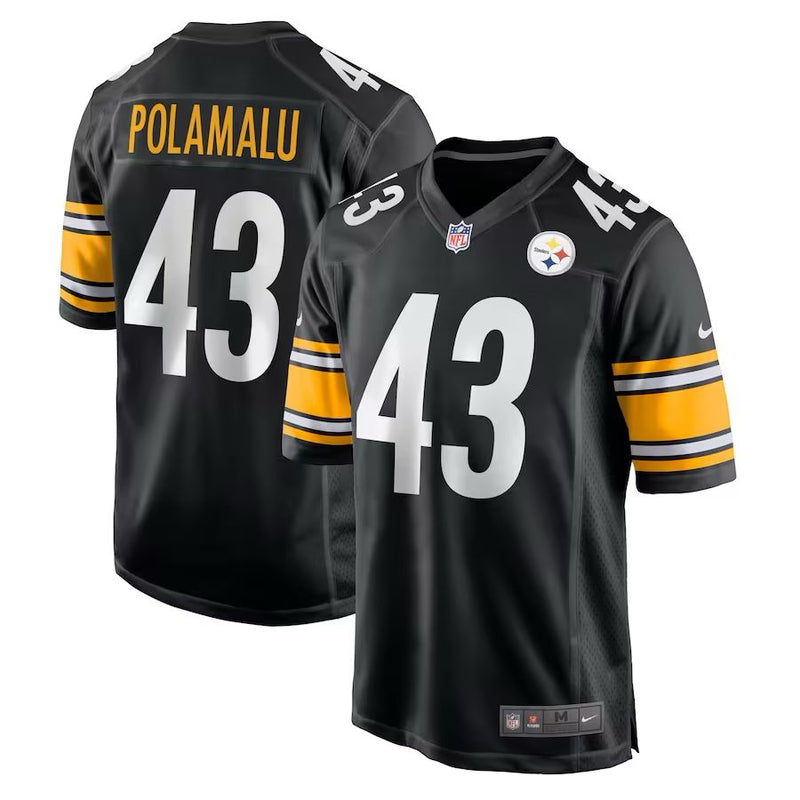 Pittsburgh Steelers Troy Polamalu - Mitchell & Ness Black Jersey