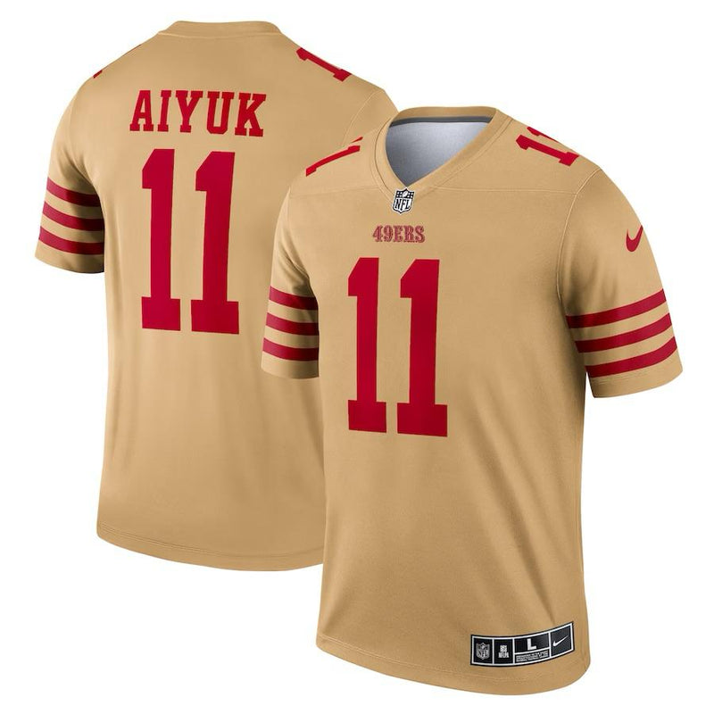 San Francisco 49ers Brandon Aiyuk – Gold Jersey