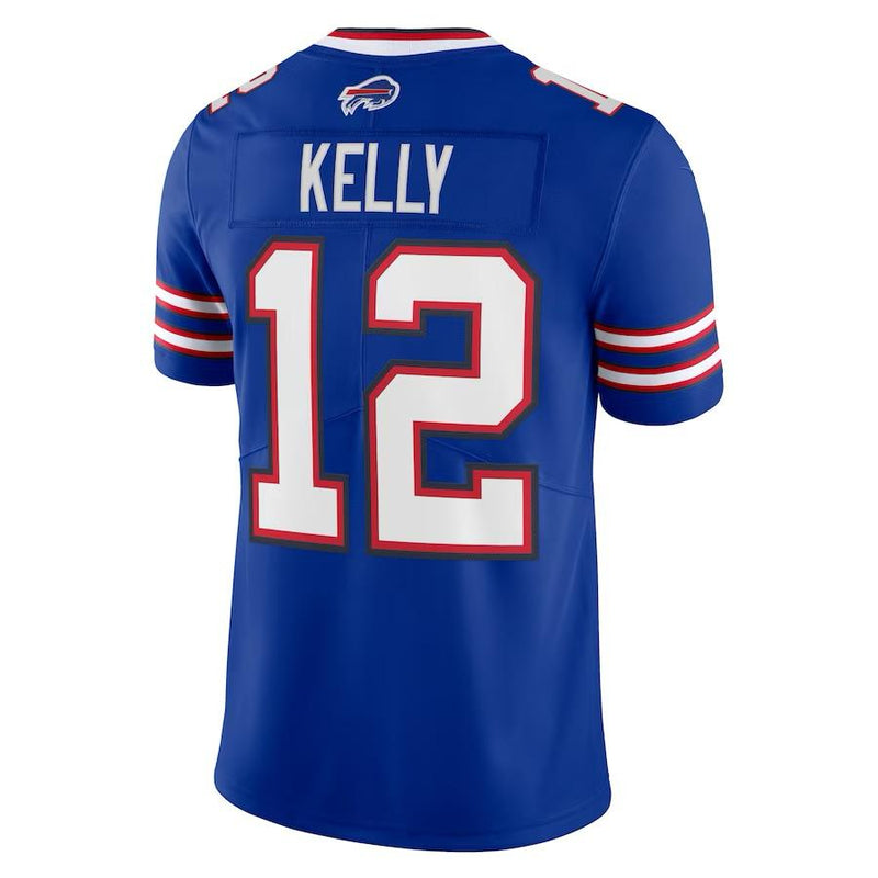 Buffalo Bills Jim Kelly – Throwback Retirojo Royal Jersey