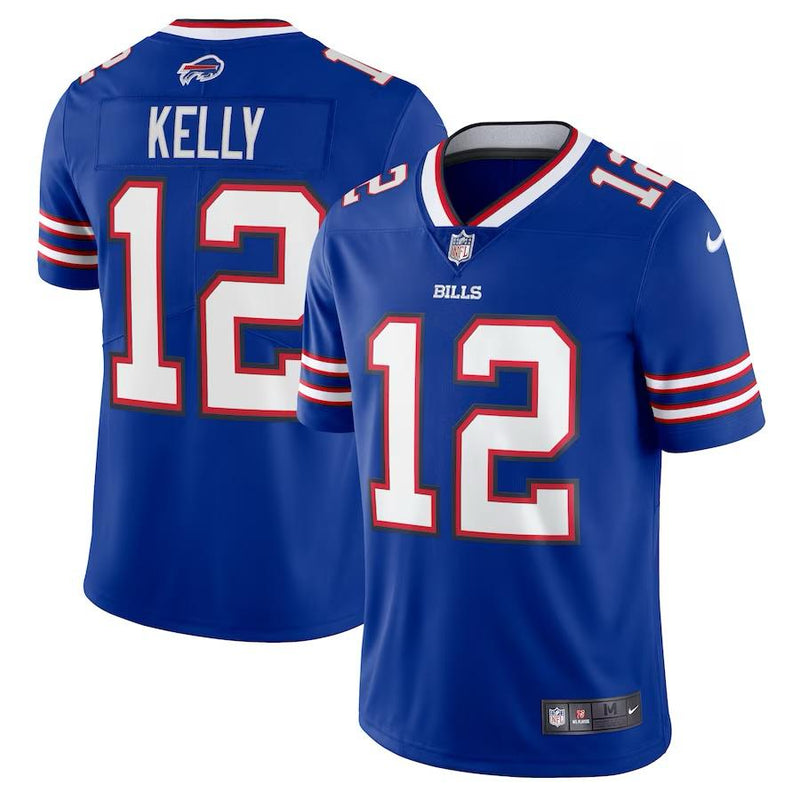 Buffalo Bills Jim Kelly – Throwback Retirojo Royal Jersey