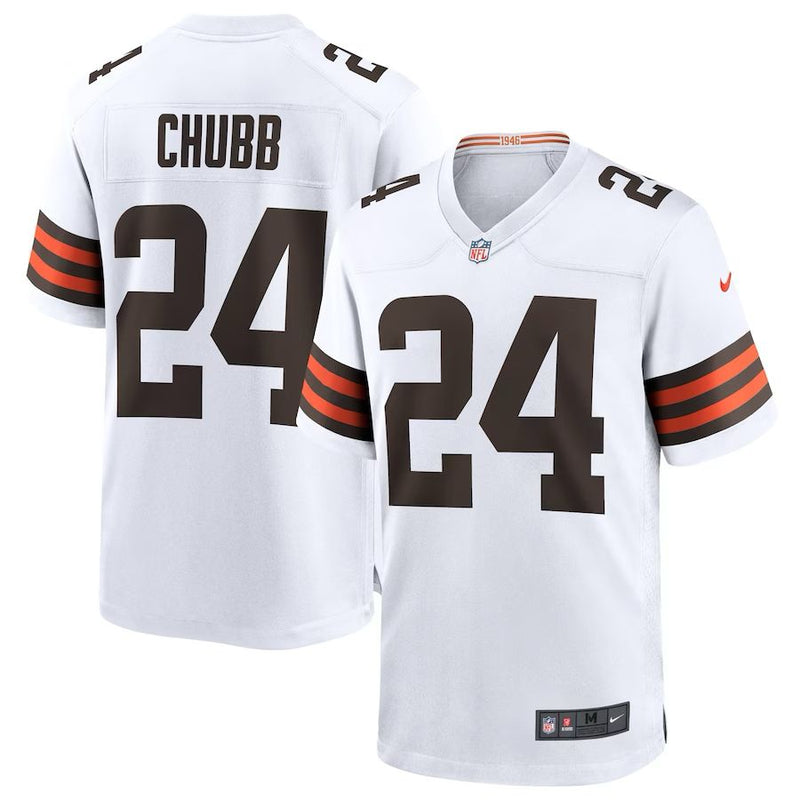 Cleveland Browns Nick Chubb – White Jersey