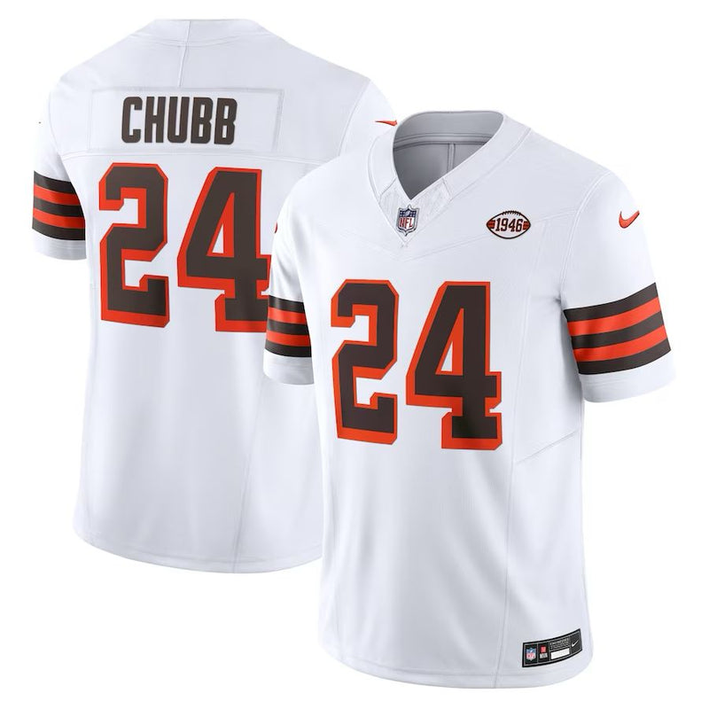 Cleveland Browns Nick Chubb – Alternate White Jersey