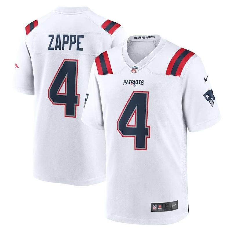 New England Patriots Bailey Zappe – White Jersey