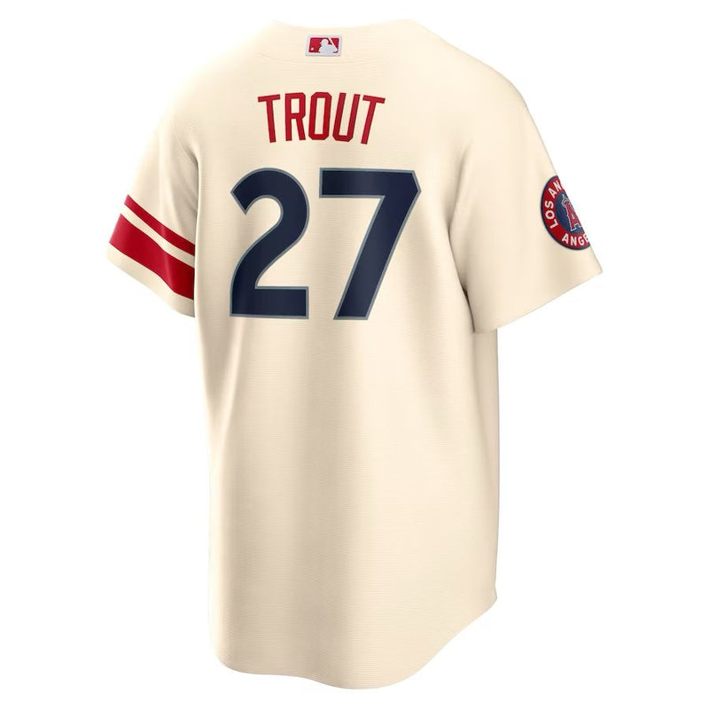 Los Angeles Angels Mike Trout – Cream Jersey