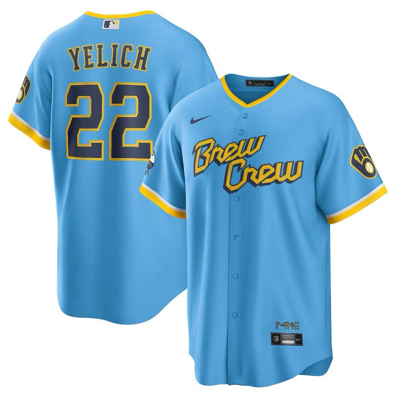 Milwaukee Brewers Christian Yelich – Blue Jersey