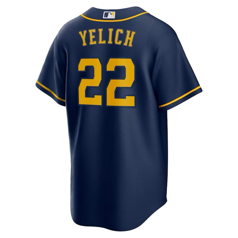 Milwaukee Brewers Christian Yelich – Navy Jersey