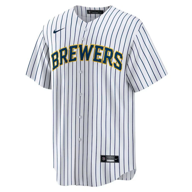 Milwaukee Brewers Christian Yelich – White Jersey