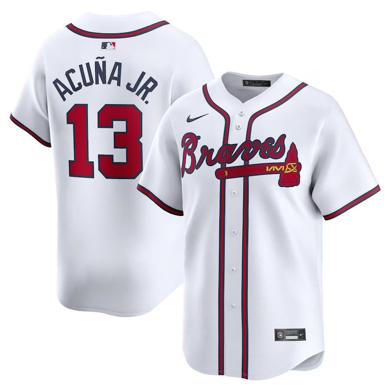 Atlanta Braves Ronald Acuna Jr – White/Red Jersey