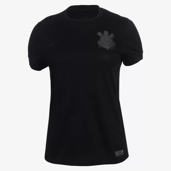 Camiseta Corinthians II 24/25 s/n° Hincha Nike Femenino - Negro