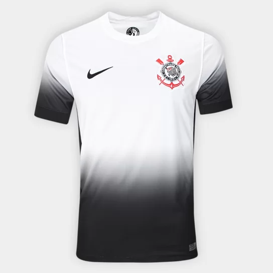 Camiseta Nike Corinthians Casa 24/25 - Blanco degradê