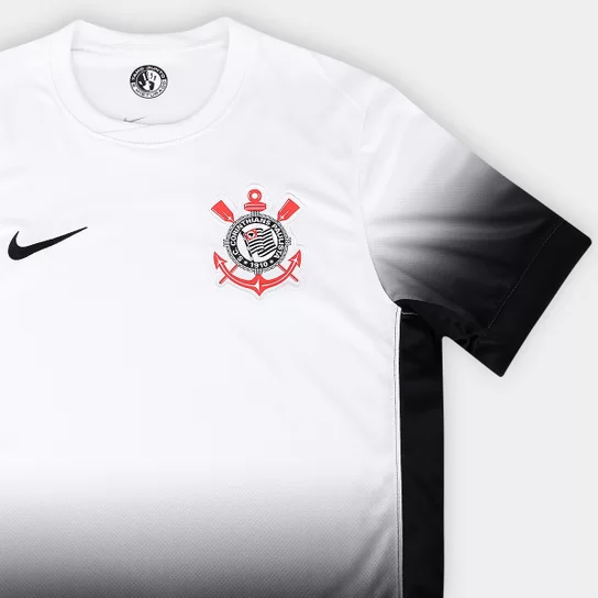 Camiseta Nike Corinthians Casa 24/25 - Blanco degradê