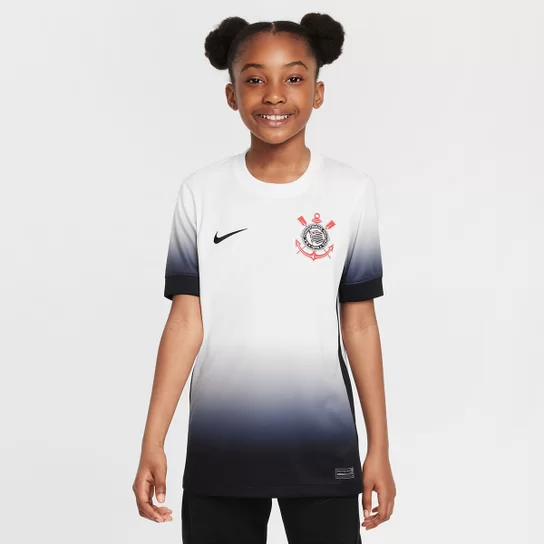 Kit infantil - Corinthians I 24/25 s/n° Hincha Nike - Blanco+Negro