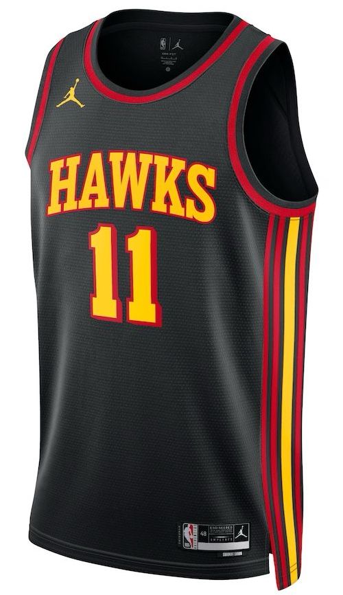 Atlanta Hawks Trae Young Black Jersey - Statement Edition