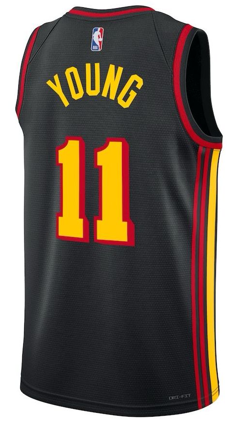 Atlanta Hawks Trae Young Black Jersey - Statement Edition