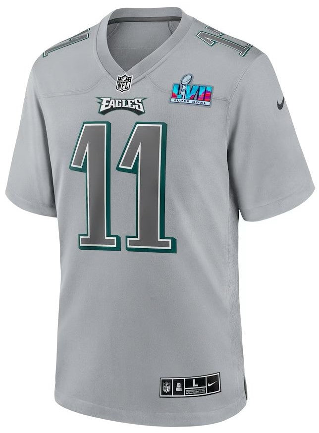 Philadelphia Eagles AJ Brown – Super Bowl LVII Gray Jersey