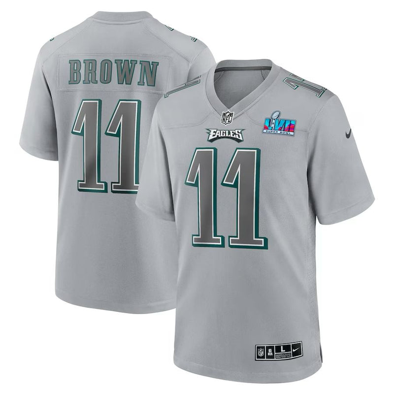 Philadelphia Eagles AJ Brown – Super Bowl LVII Gray Jersey