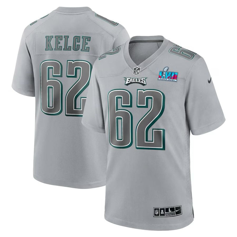 Philadelphia Eagles Jason Kelce – Super Bowl LVII Gray Jersey