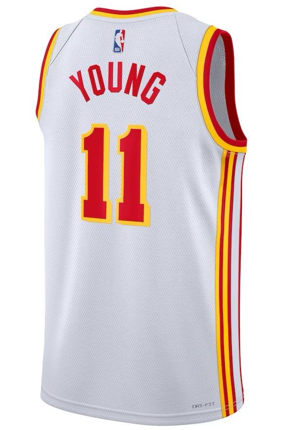 Atlanta Hawks Trae Young White Jersey - Association Edition