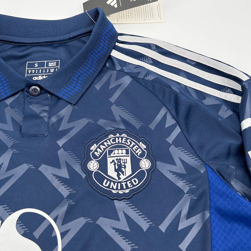 Camiseta Manchester United Away 24/25 Adidas - Azul