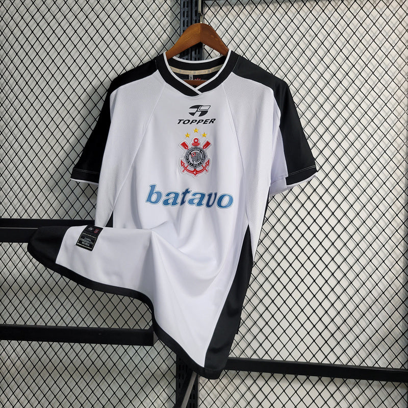 Corinthians Retro Casa - 2000 Topper Negro y Blanco