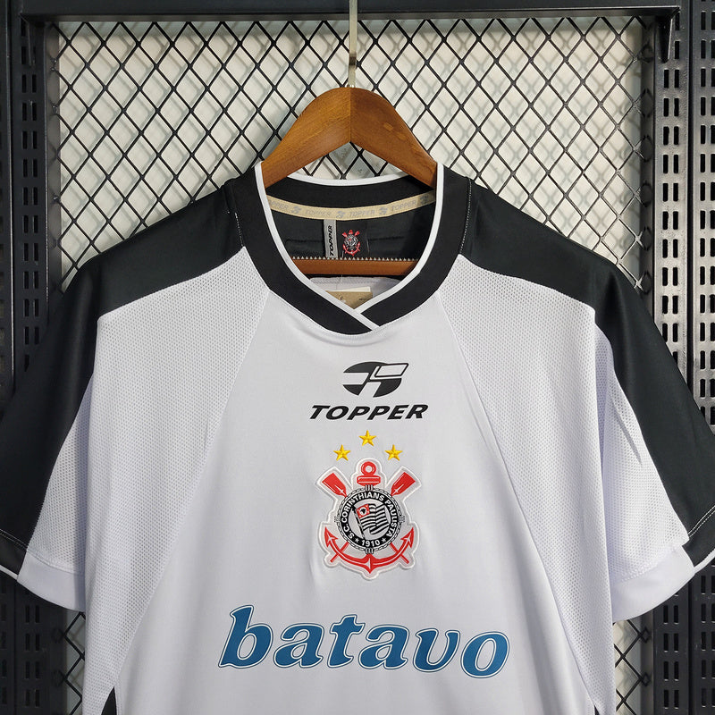 Corinthians Retro Casa - 2000 Topper Negro y Blanco