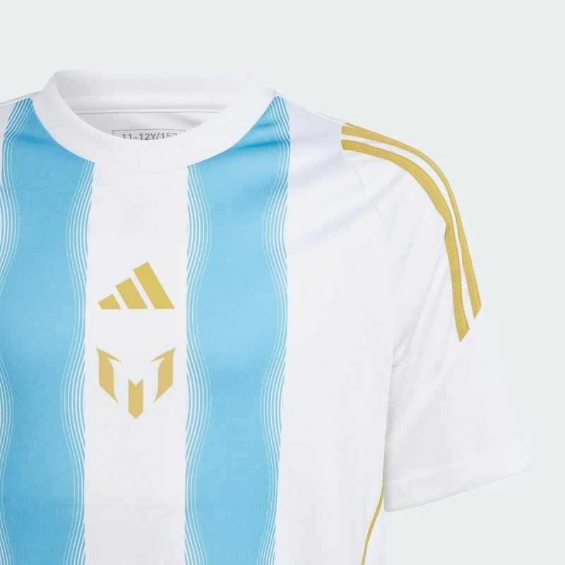 Camisa Adidas X Messi “Spark Gen10s” 2024/25 Torcedor Masculino - Branco/Azul Celeste - DA Sports Oficial