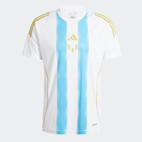 Camisa Adidas X Messi “Spark Gen10s” 2024/25 Torcedor Masculino - Branco/Azul Celeste - DA Sports Oficial