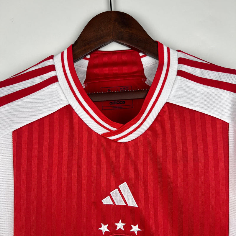 Camisa Ajax I 23/24 - Branco e Vermelho - DA Sports Oficial