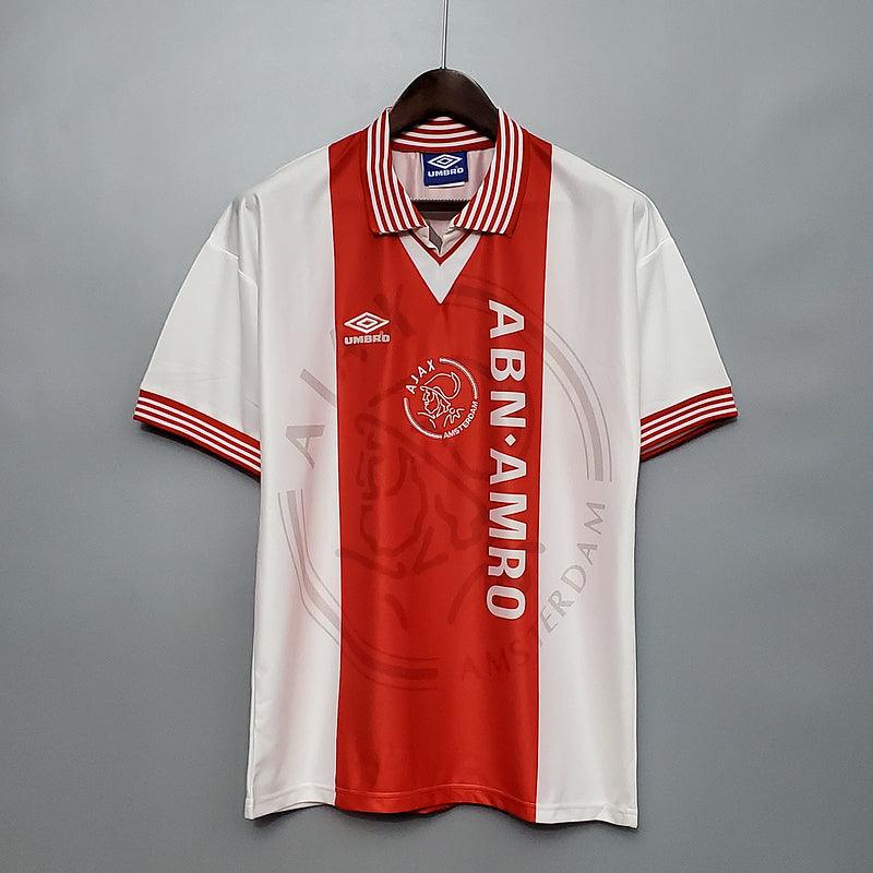 Camisa Ajax Retrô 1995/1996 Vermelha e Branca - Umbro - DA Sports Oficial