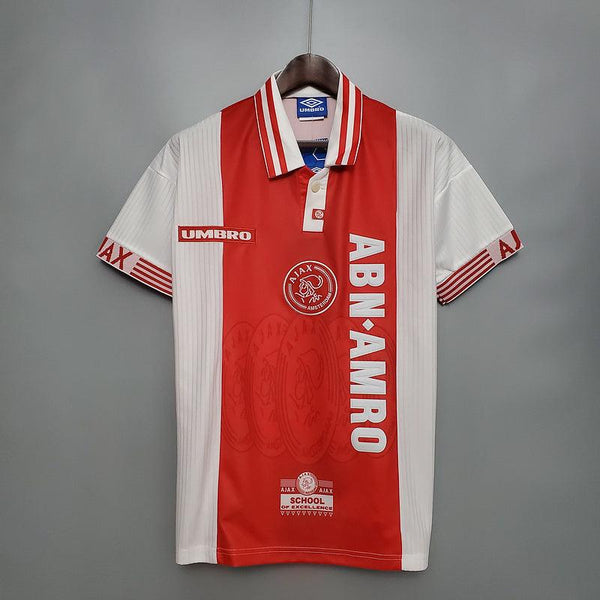 Camisa Ajax Retrô 1997/1998 Vermelha e Branca - Umbro - DA Sports Oficial