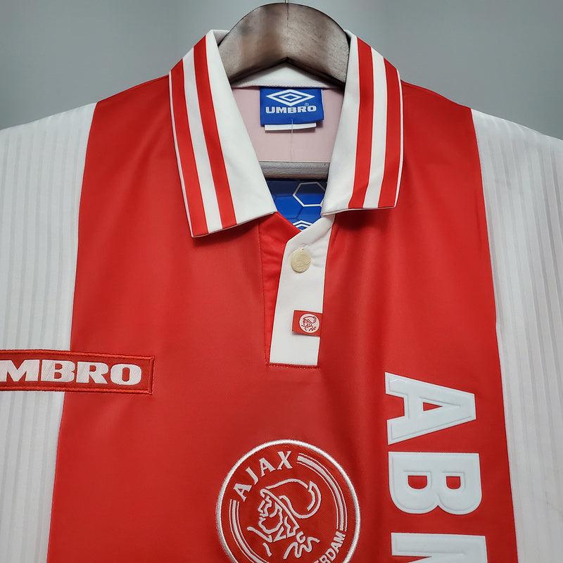 Camisa Ajax Retrô 1997/1998 Vermelha e Branca - Umbro - DA Sports Oficial