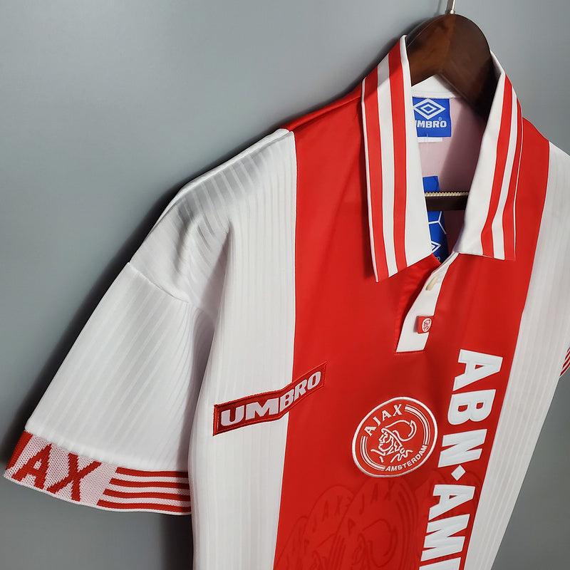 Camisa Ajax Retrô 1997/1998 Vermelha e Branca - Umbro - DA Sports Oficial