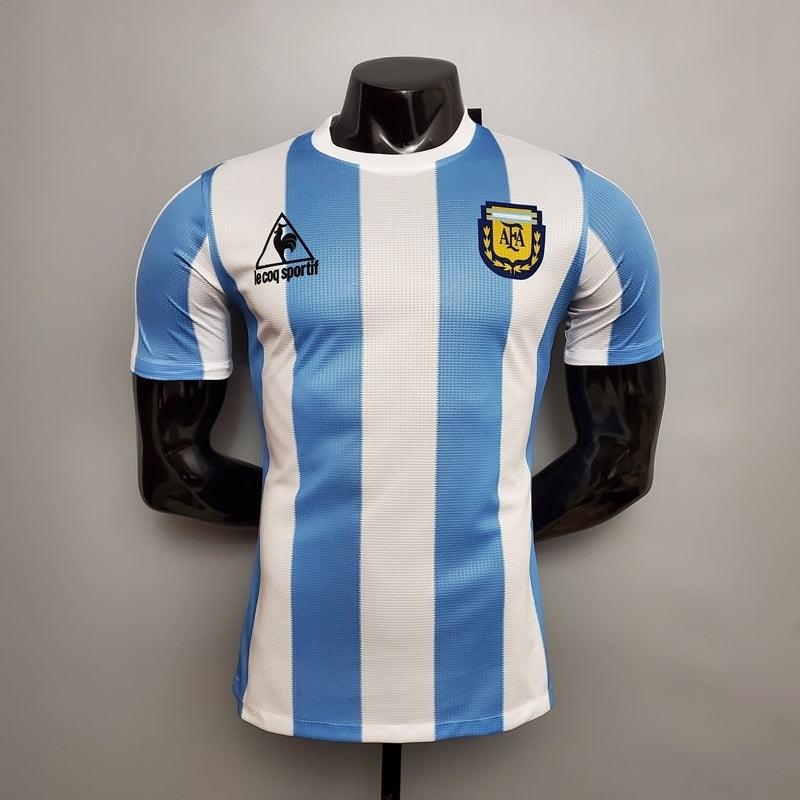 Camisa Argentina Retrô 1986 Azul e Branca - Le Coq Sportif - DA Sports Oficial