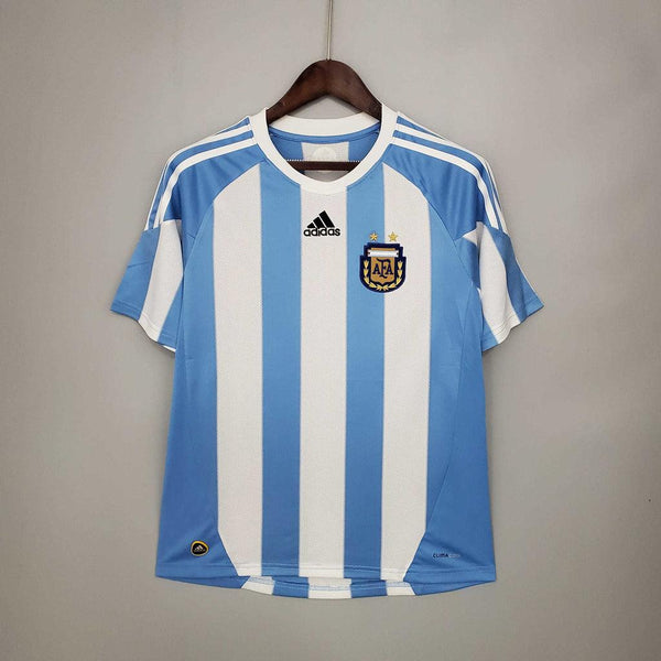 Camisa Argentina Retrô 2010 Azul e Branca - Adidas - DA Sports Oficial