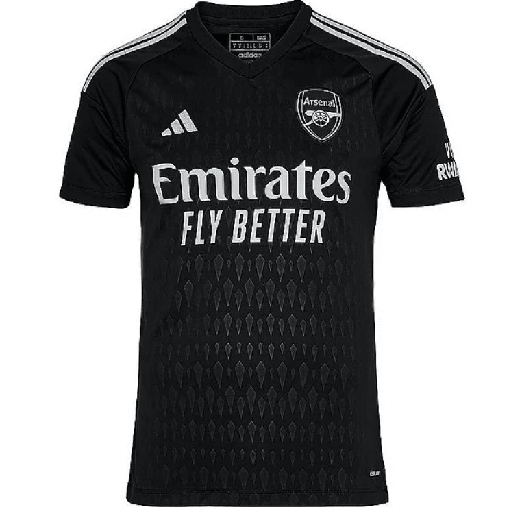 Camisa Arsenal 2023 / 2024 Goleiro Preta - DA Sports Oficial