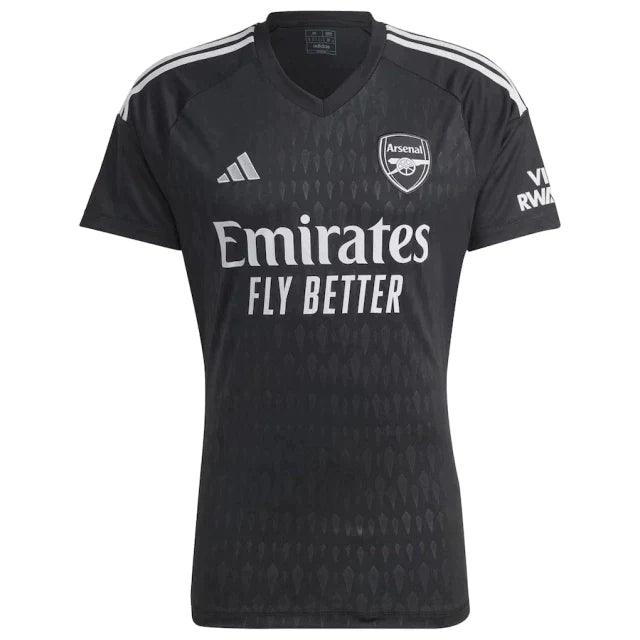 Camisa Arsenal Goleiro Home 23/24 s/n° Torcedor Masculino - Preto - DA Sports Oficial