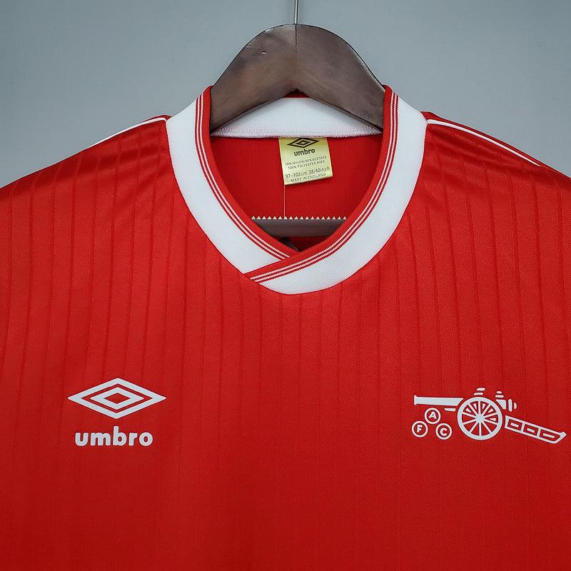 Camisa Arsenal Retrô 1983/1986 Vermelha e Branca - Umbro - DA Sports Oficial