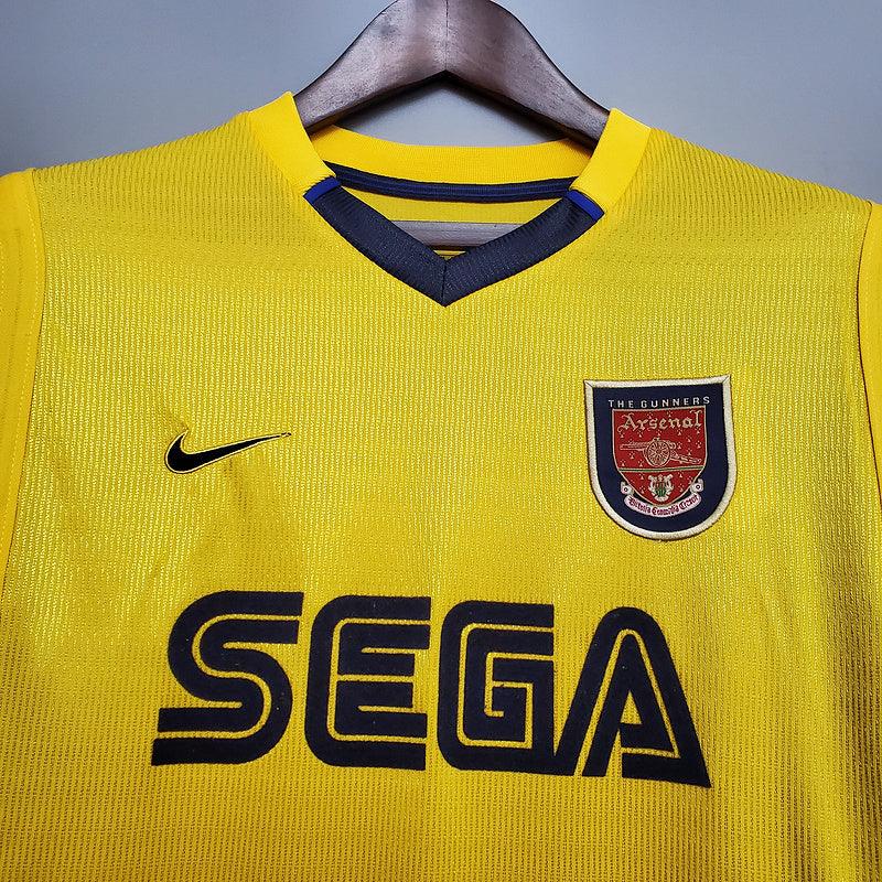 Camisa Arsenal Retrô 1999/2000 Amarela - Nike - DA Sports Oficial