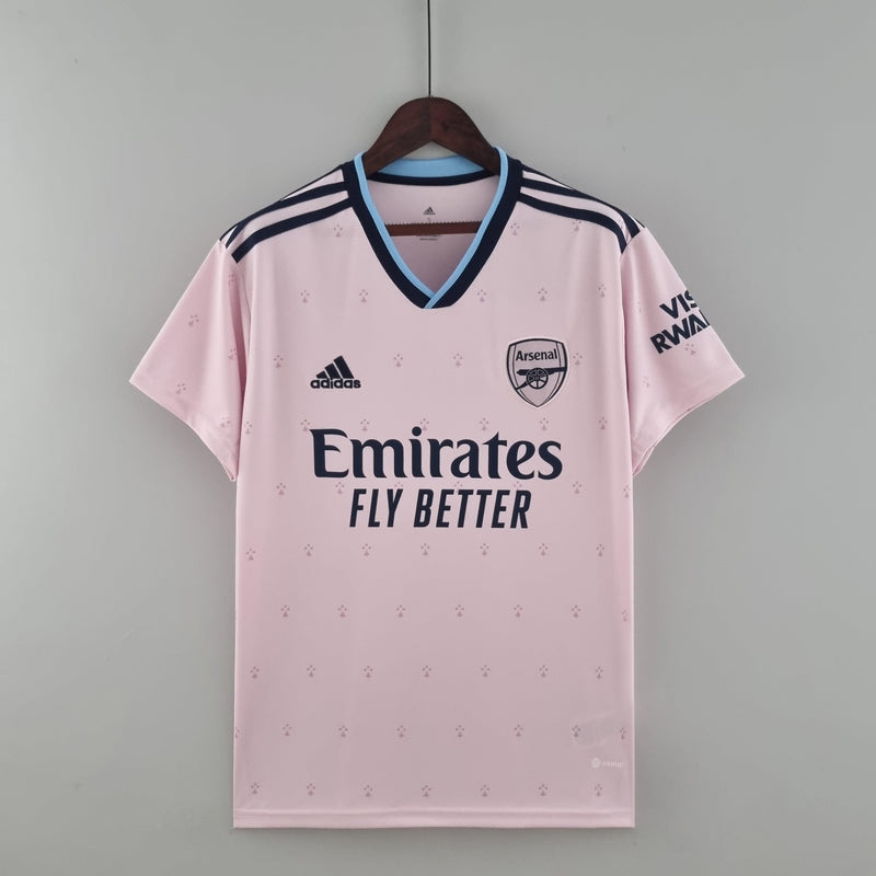 Camisa Arsenal Third 22/23 s/n° Torcedor Masculina - Rosa - DA Sports Oficial