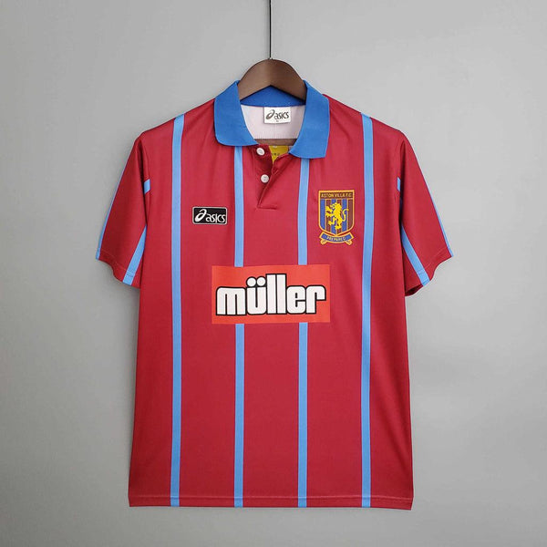 Camisa Aston Villa Retrô 1993/1995 Vermelha - Asics - DA Sports Oficial