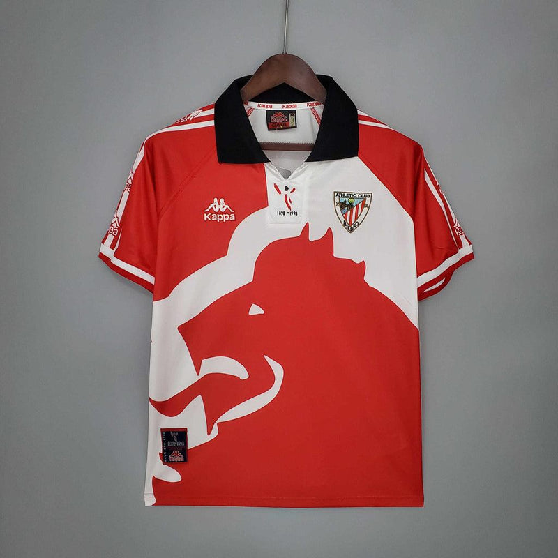 Camisa Athletic Bilbao Retrô 1997/1998 Vermelha e Branca - Kappa - DA Sports Oficial