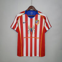 Camiseta Atlético de Madrid Retro 2004/2005 - Roja e Blanca