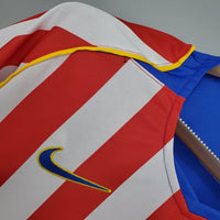 Camiseta Atlético de Madrid Retro 2004/2005 - Roja e Blanca