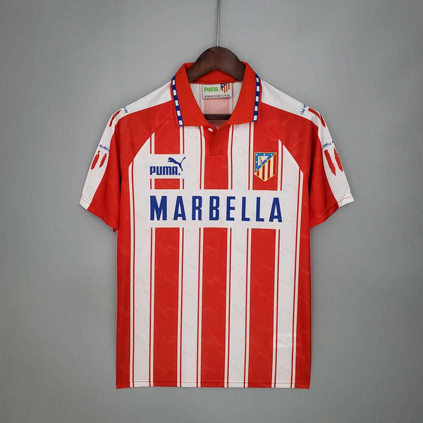 Camisa Atlético de Madrid Retrô 1994/1995 Branca e Vermelha - Puma - DA Sports Oficial